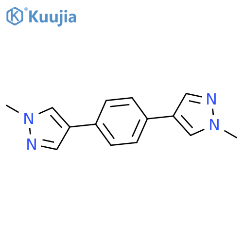 1H-Pyrazole, 4,4'-(1,4-phenylene)bis[1-methyl- structure