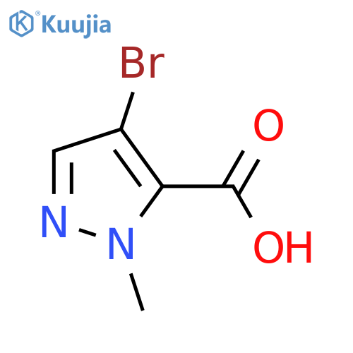 4-Bromo-1-methyl-1H-pyrazole-5-carboxylic acid structure