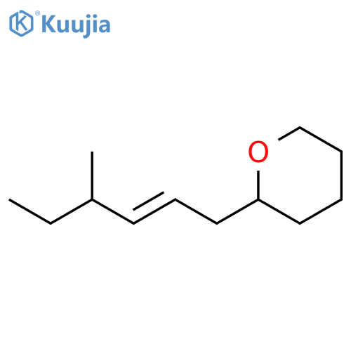2H-PYRAN, TETRAHYDRO-2-(4-METHYL-2-HEXENYL)- structure