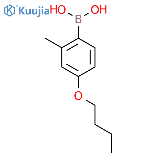 4-Butoxy-2-methylphenylboronic acid structure