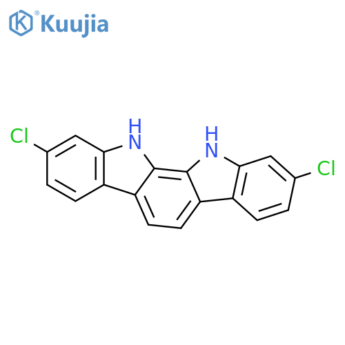 INDOLO[2,3-A]CARBAZOLE, 2,9-DICHLORO-11,12-DIHYDRO- structure