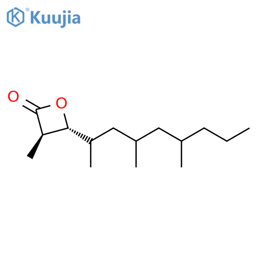 2-OXETANONE, 3-METHYL-4-(1,3,5-TRIMETHYLOCTYL)-, (3R,4R)- structure