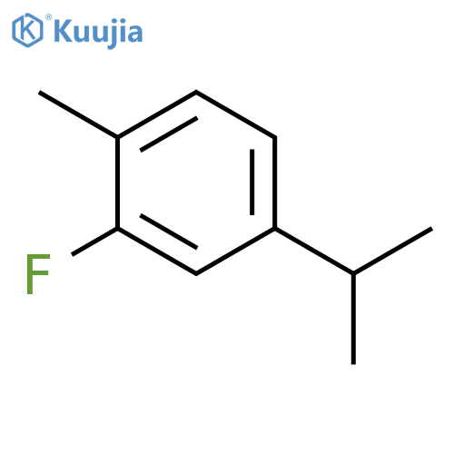 Benzene, 2-fluoro-1-methyl-4-(1-methylethyl)- structure