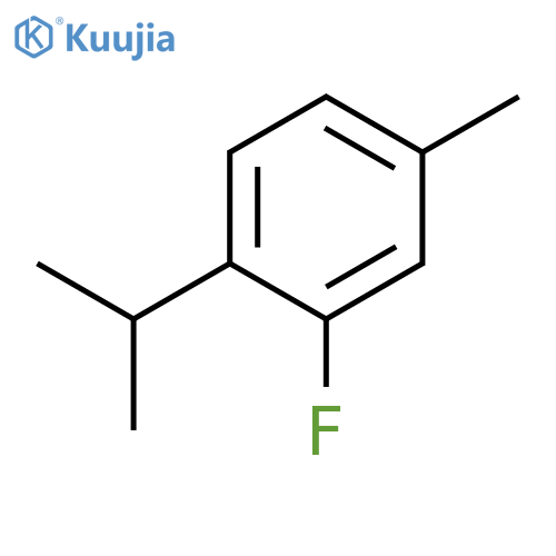 Benzene, 2-fluoro-4-methyl-1-(1-methylethyl)- structure