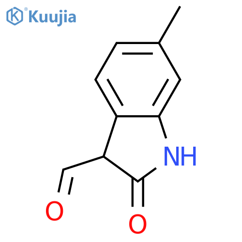 6-methyl-2-oxo-indoline-3-carbaldehyde structure