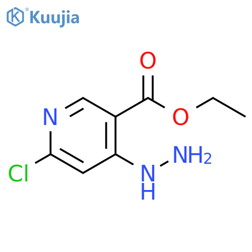 ethyl 6-chloro-4-hydrazinylpyridine-3-carboxylate structure