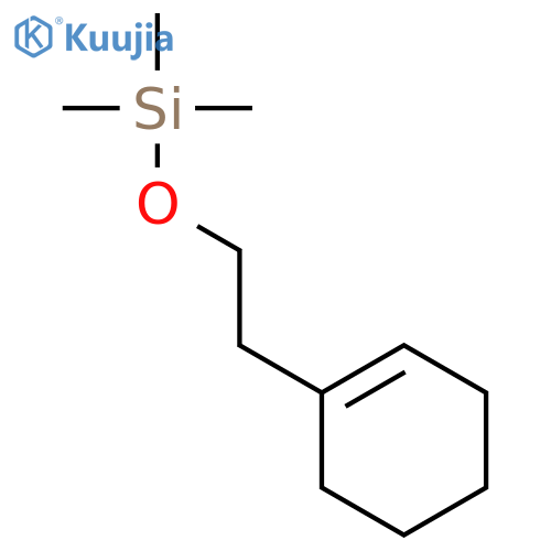 1-Trimethylsiloxy-2-(1-cyclohexenyl)ethane structure