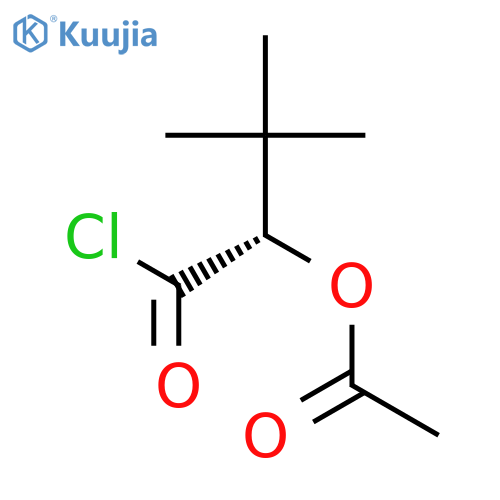 (2S)-1-Chloro-3,3-dimethyl-1-oxobutan-2-yl acetate structure