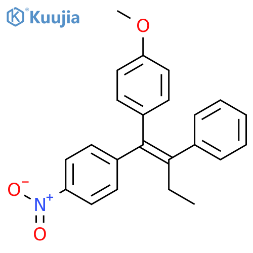 BENZENE, 1-METHOXY-4-[(1Z)-1-(4-NITROPHENYL)-2-PHENYL-1-BUTENYL]- structure