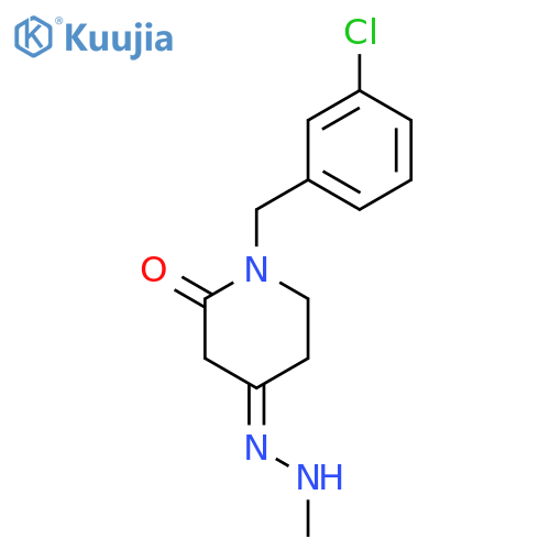 2,4-PIPERIDINEDIONE, 1-[(3-CHLOROPHENYL)METHYL]-, 4-(METHYLHYDRAZONE) structure