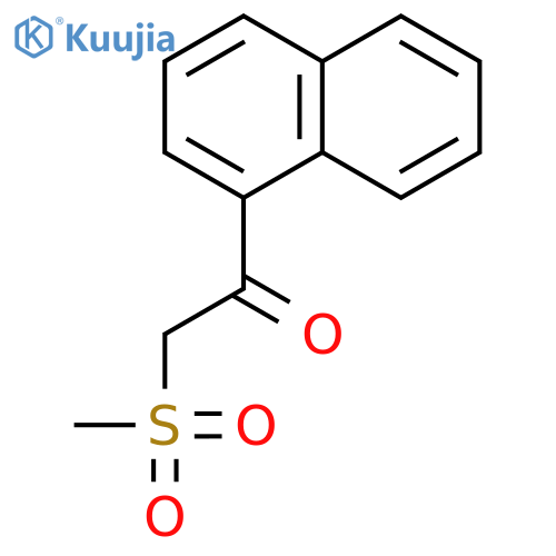 Ethanone, 2-(methylsulfonyl)-1-(1-naphthalenyl)- structure