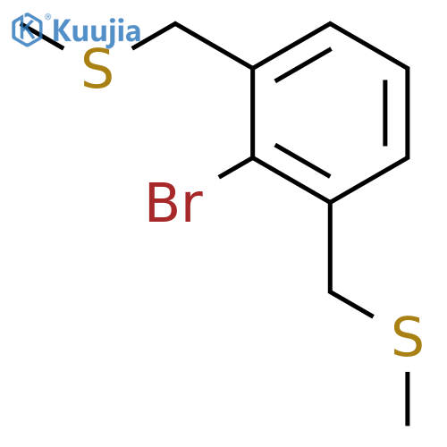 2-Bromo-1,3-bis[(methylsulfanyl)methyl]benzene structure