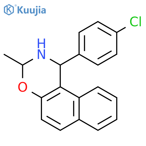 1H-Naphth[1,2-e][1,3]oxazine, 1-(4-chlorophenyl)-2,3-dihydro-3-methyl- structure