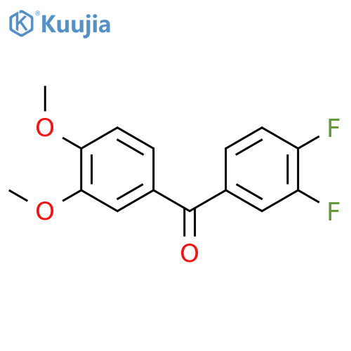 (3,4-difluorophenyl)(3,4-dimethoxyphenyl)methanone structure