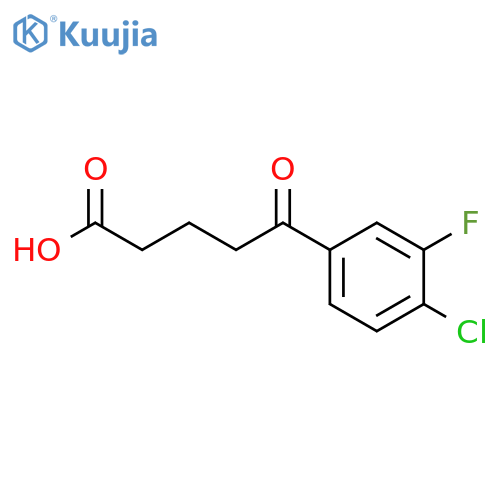 5-(4-CHLORO-3-FLUOROPHENYL)-5-OXOVALERIC ACID structure
