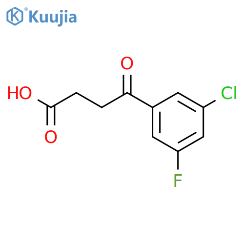 4-(3-CHLORO-5-FLUOROPHENYL)-4-OXOBUTYRIC ACID structure