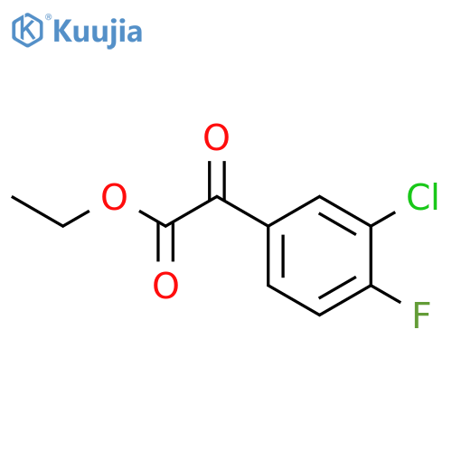 ETHYL 3-CHLORO-4-FLUOROBENZOYLFORMATE structure