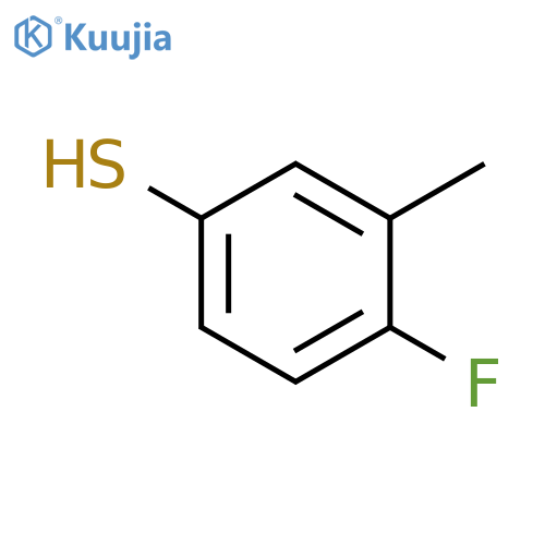 4-Fluoro-3-methylbenzene-1-thiol structure