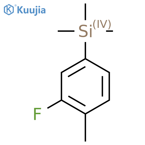 1-(Trimethylsilyl)-3-fluoro-4-methylbenzene structure