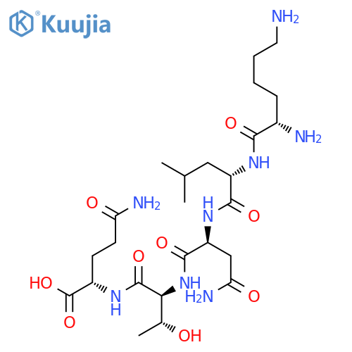 L-GLUTAMINE, L-LYSYL-L-LEUCYL-L-ASPARAGINYL-L-THREONYL- structure
