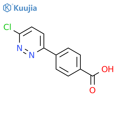 4-(6-Chloropyridazin-3-yl)benzoic acid structure