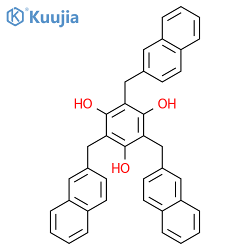 1,3,5-Benzenetriol, 2,4,6-tris(2-naphthalenylmethyl)- structure