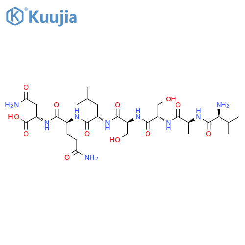 L-ASPARAGINE, L-VALYL-L-ALANYL-L-SERYL-L-SERYL-L-LEUCYL-L-GLUTAMINYL- structure