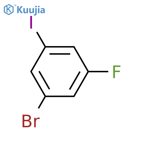 1-Bromo-3-fluoro-5-iodobenzene structure
