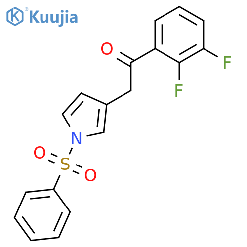 1H-PYRROLE, 3-[2-(2,3-DIFLUOROPHENYL)-2-OXOETHYL]-1-(PHENYLSULFONYL)- structure