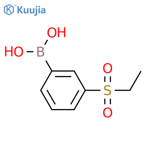 (3-(ethylsulfonyl)phenyl)boronic acid structure