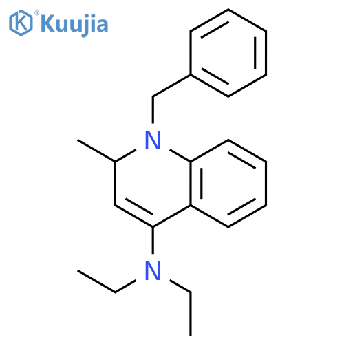 4-QUINOLINAMINE, N,N-DIETHYL-1,2-DIHYDRO-2-METHYL-1-(PHENYLMETHYL)- structure