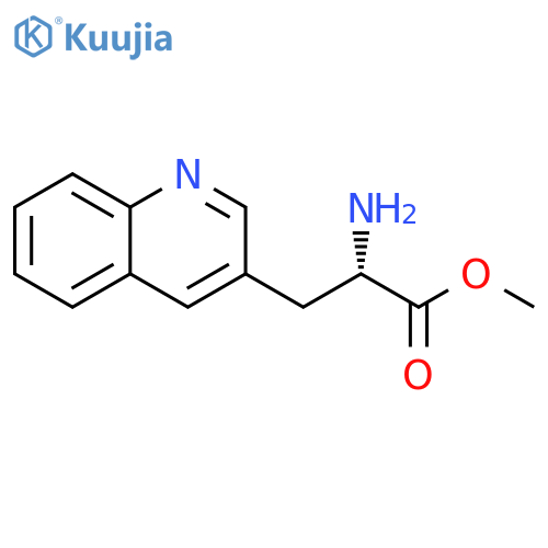 methyl (2S)-2-amino-3-(quinolin-3-yl)propanoate structure