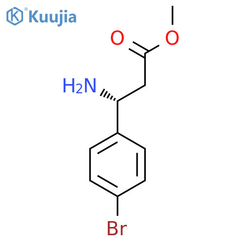methyl (3R)-3-amino-3-(4-bromophenyl)propanoate structure