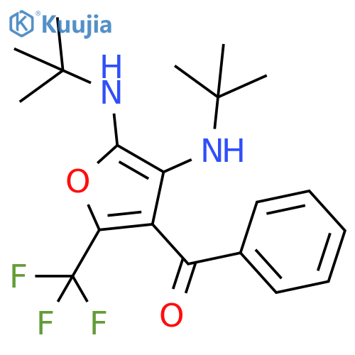 Methanone,[4,5-bis[(1,1-dimethylethyl)amino]-2-(trifluoromethyl)-3-furanyl]phenyl- structure