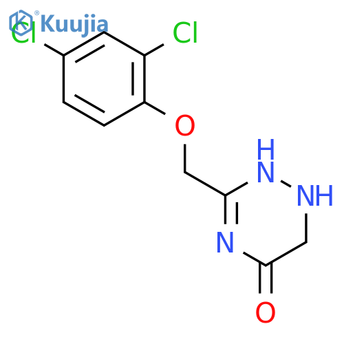 1,2,4-Triazin-5(2H)-one, 3-[(2,4-dichlorophenoxy)methyl]-1,6-dihydro- structure