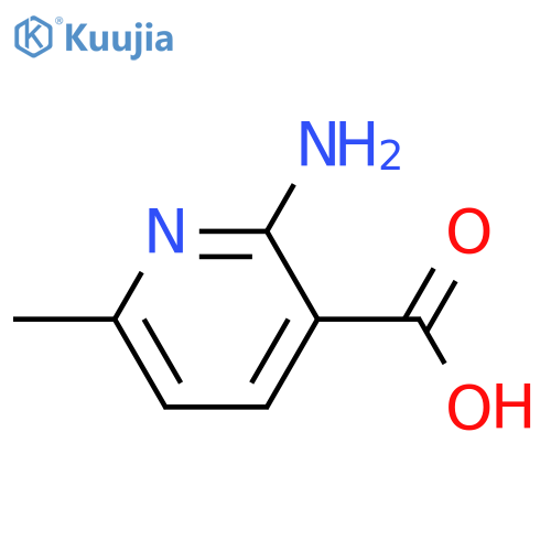 2-amino-6-methyl-pyridine-3-carboxylic acid structure