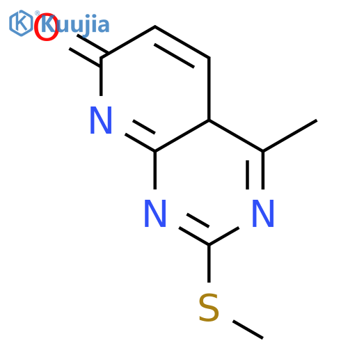4-methyl-2-(methylsulfanyl)-7H,8H-pyrido[2,3-d]pyrimidin-7-one structure