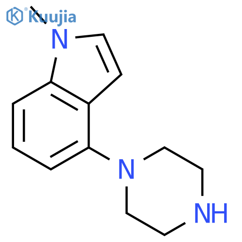 1-methyl-4-(piperazin-1-yl)-1H-indole structure