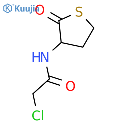 2-chloro-N-(2-oxothiolan-3-yl)acetamide structure