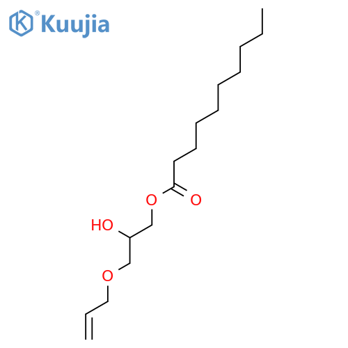 Decanoic acid, 2-hydroxy-3-(2-propenyloxy)propyl ester structure