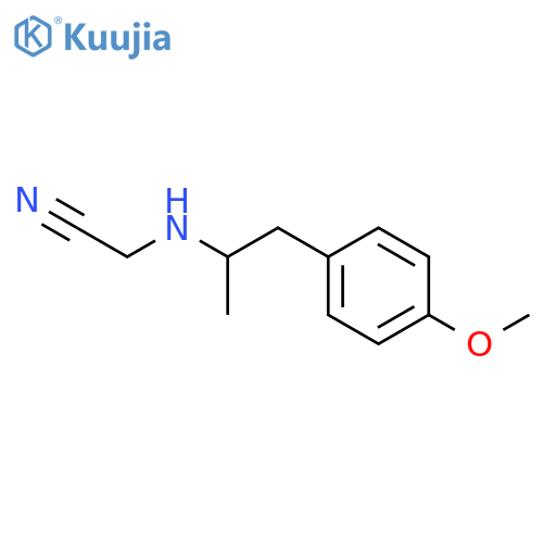 Acetonitrile, [[2-(4-methoxyphenyl)-1-methylethyl]amino]- structure