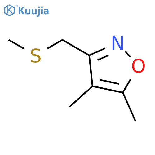 Isoxazole,4,5-dimethyl-3-[(methylthio)methyl]- structure