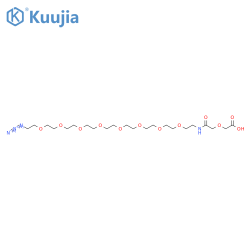 2-((Azido-PEG8-carbamoyl)methoxy)acetic acid structure
