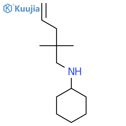 Cyclohexanamine, N-(2,2-dimethyl-4-pentenyl)- structure