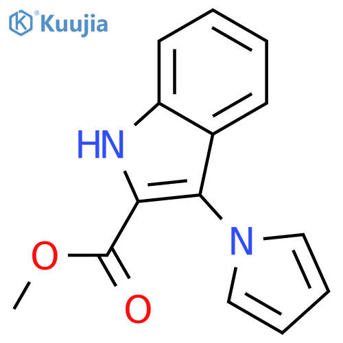 3-Pyrrol-1-yl-1H-indole-2-carboxylic acid methyl ester structure