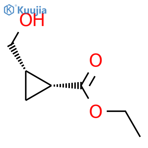 CYCLOPROPANECARBOXYLIC ACID, 2-(HYDROXYMETHYL)-, ETHYL ESTER, CIS- structure