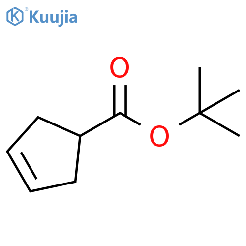 3-Cyclopentene-1-carboxylic acid, 1,1-dimethylethyl ester structure