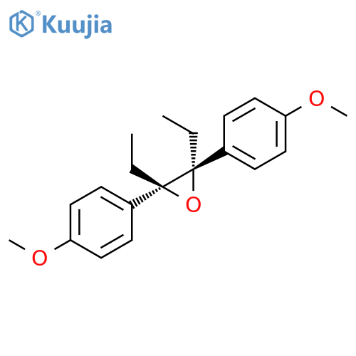 Oxirane, 2,3-diethyl-2,3-bis(4-methoxyphenyl)-, trans- structure
