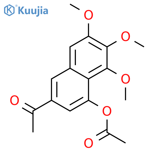 ETHANONE, 1-[4-(ACETYLOXY)-5,6,7-TRIMETHOXY-2-NAPHTHALENYL]- structure