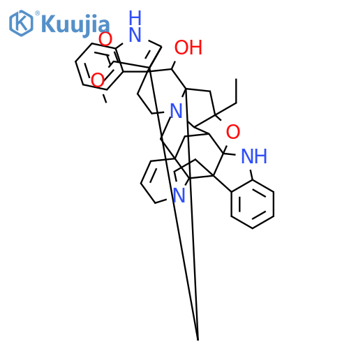 methyl 12a,24a-diethyl-25-hydroxy-5,6,12a,14,16,21,22,23a,23b,24,24a,24b-dodecahydro-3H,11H,13H-13a,20b-methanoindolizino[8,1-cd]indolo[2''',3''':5'',6'']azocino[1'',2'':1',5']pyrrolo[2',3':4,5]furo[2,3-m]carbazole-15-carboxylate structure